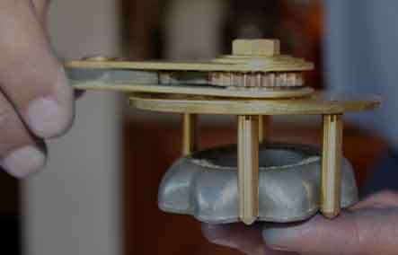 Hand holding TSI wrench on tank valve.